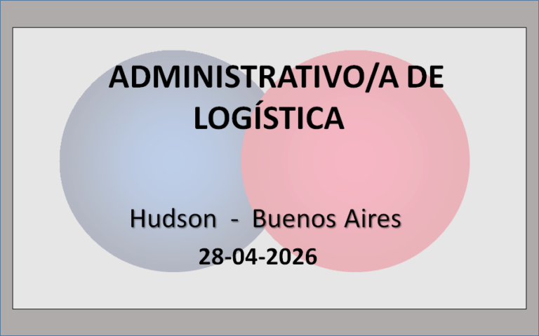 Administrativo/a de Logística