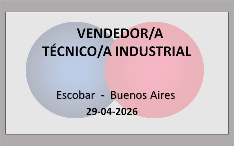 Vendedor/a Técnico/a Industrial