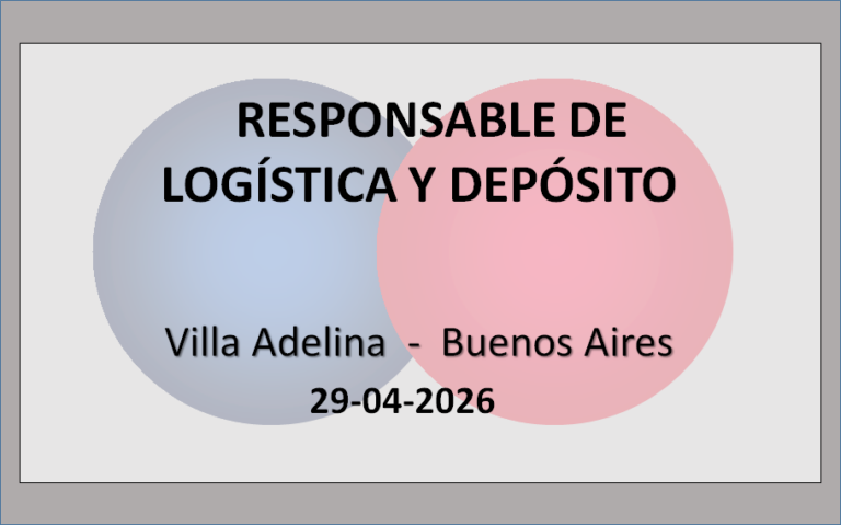 Responsable de Logística y Depósito