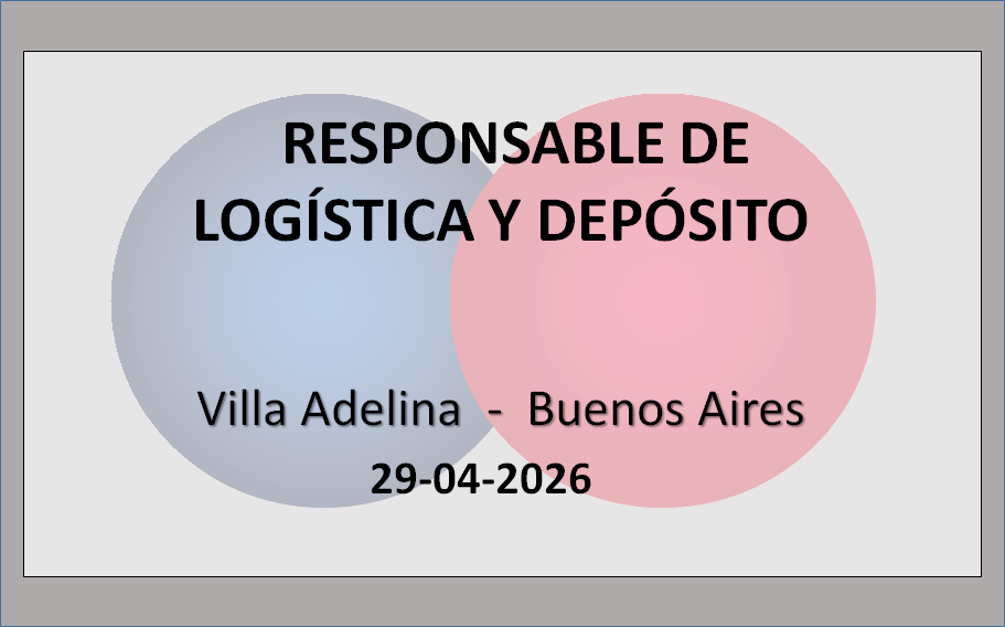Responsable de Logística y Depósito