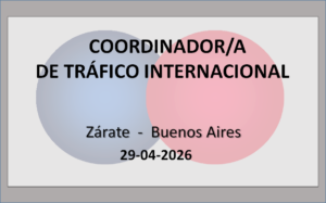 Coordinador/a de Tráfico Internacional