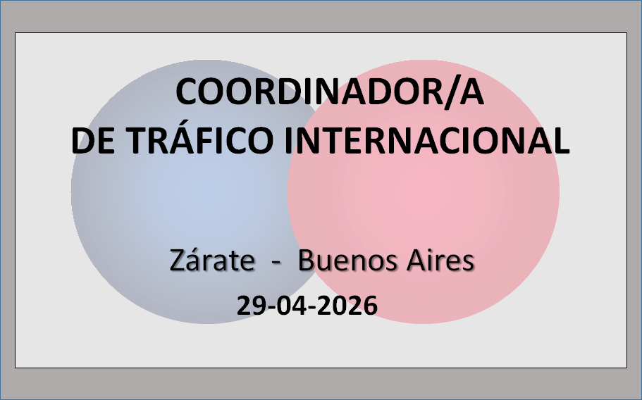 Coordinador/a de Tráfico Internacional
