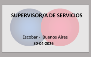 Supervisor/a de Servicios