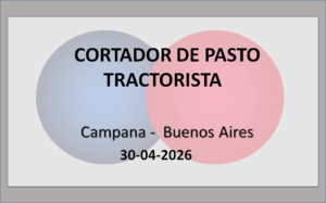 Cortador de Pasto con tractor