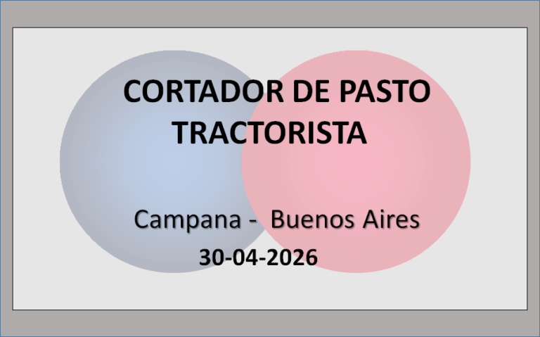 Cortador de Pasto con tractor