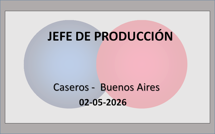 Jefe de Producción