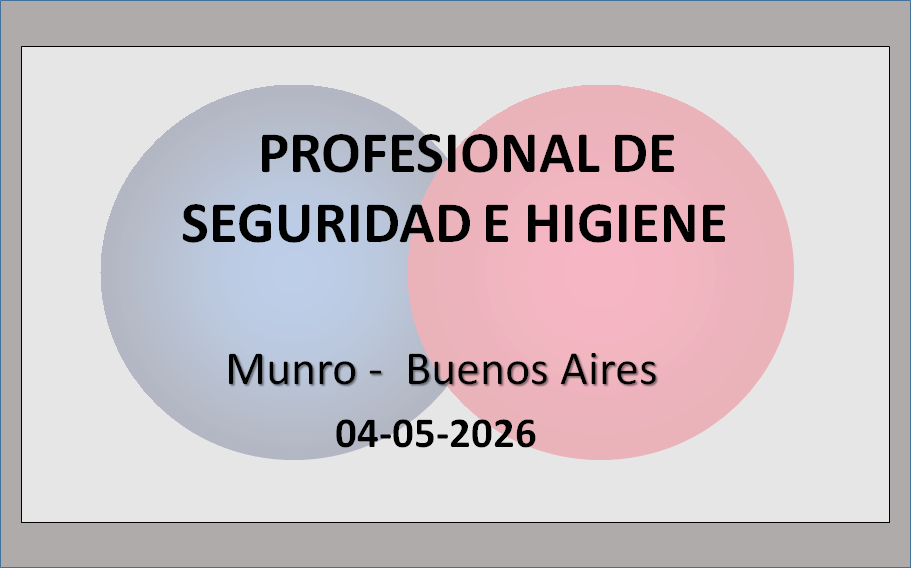 Profesional de Seguridad e Higiene