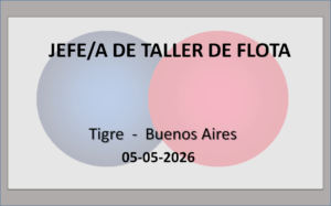 Jefe/a de Taller de Flota