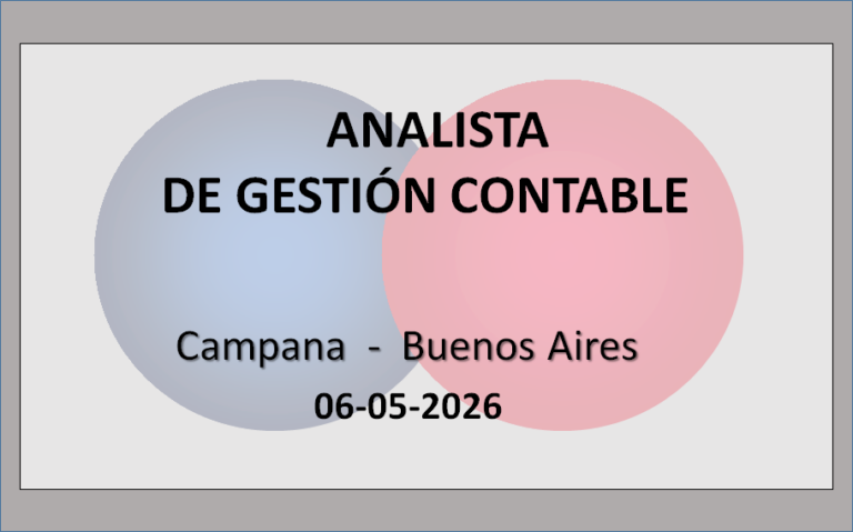 Analista de Gestión Contable