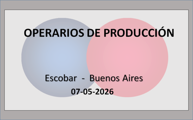 Operarios de Producción