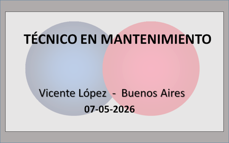 Técnico en Mantenimiento