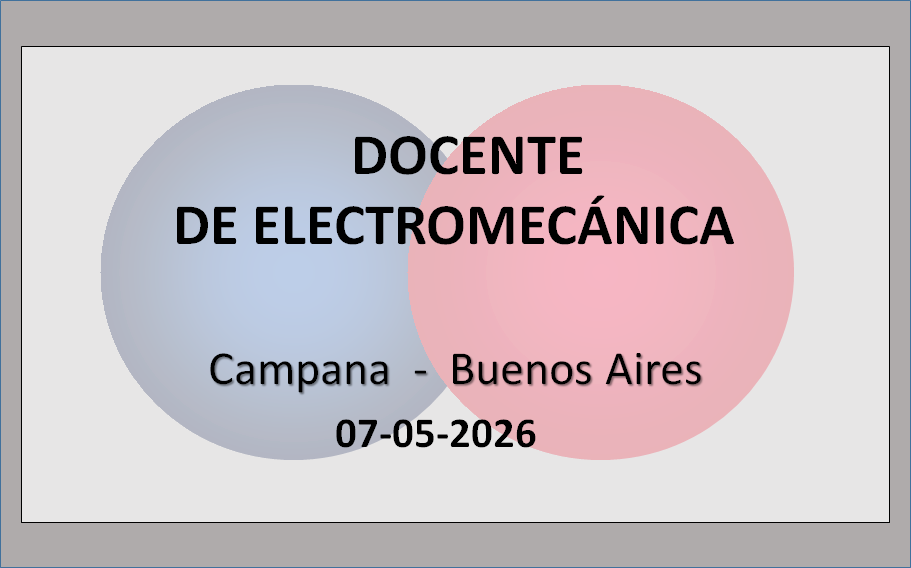 Docente de Electromecánica