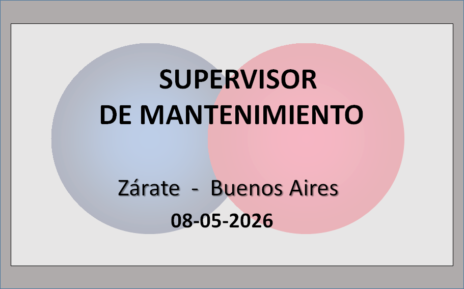 Supervisor de Mantenimiento