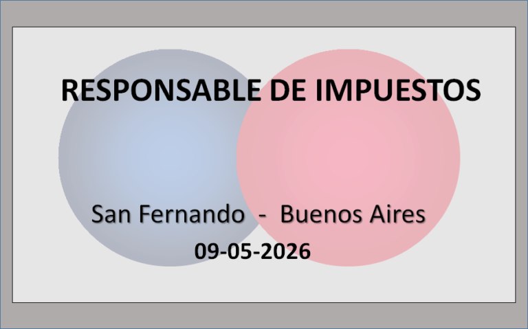 Responsable de Impuestos