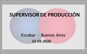 Supervisor de Producción