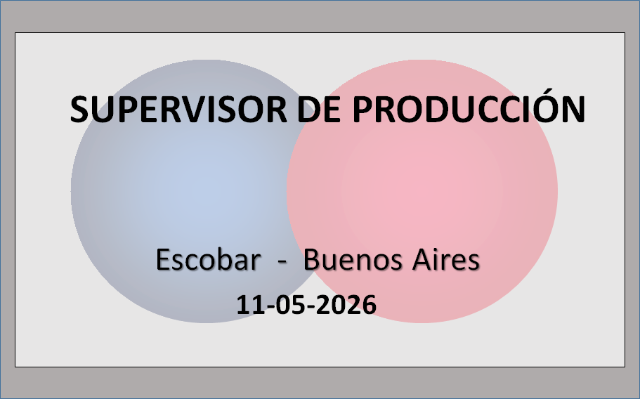 Supervisor de Producción
