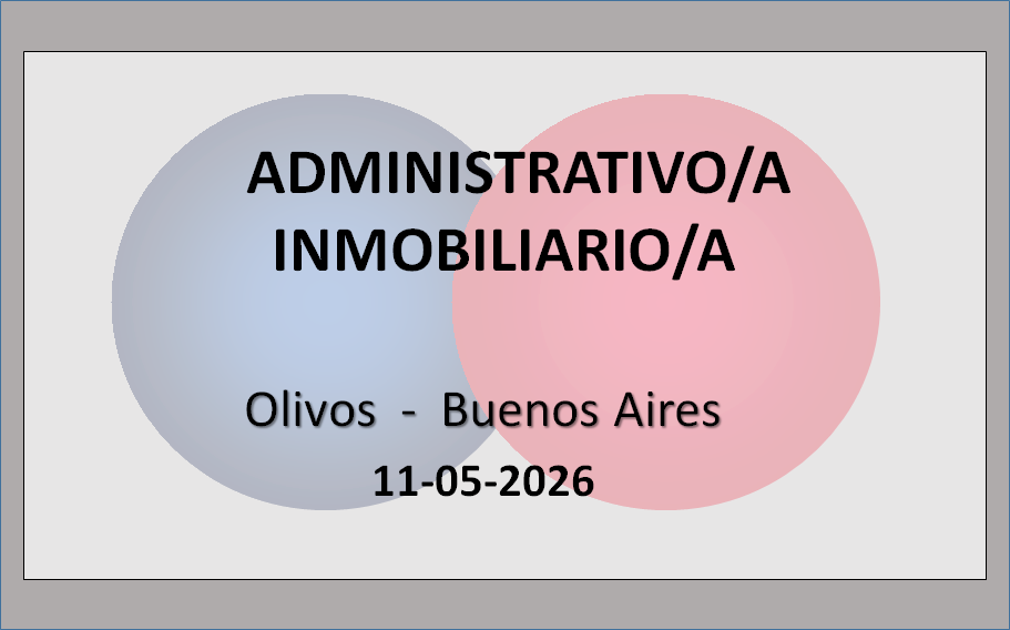 Administrativo/a Inmobiliario/a