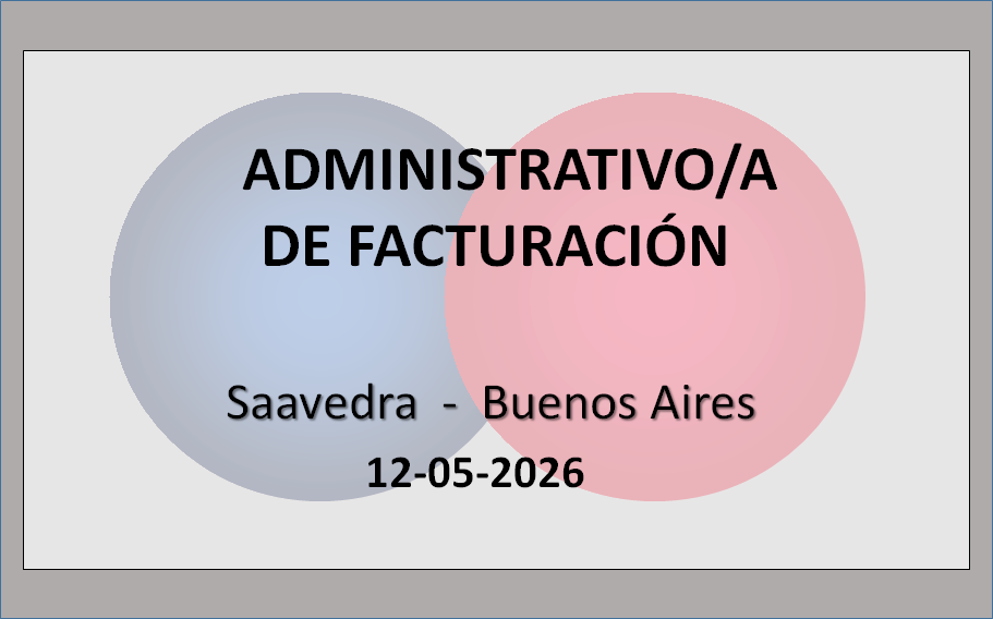 Administrativo/a de Facturación