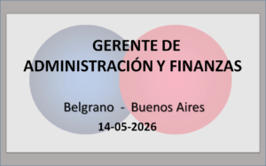 Gerente de Administración y Finanzas