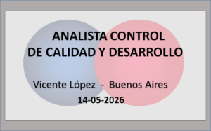 Analista para Control de Calidad y Desarrollo