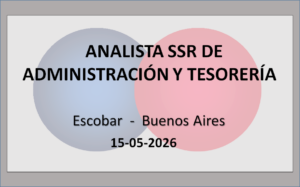 Analista Semi Senior de Administración y Tesorería