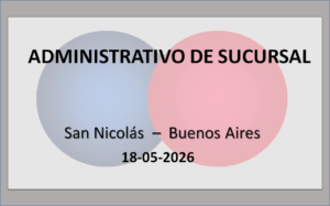 Administrativo de sucursal