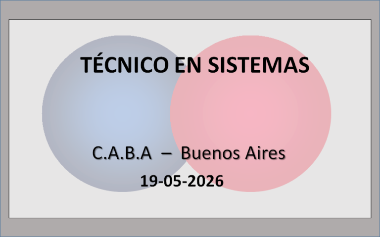 Técnico en Sistemas