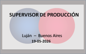 Supervisor de Producción