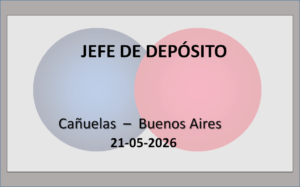 Jefe de depósito de producto terminado