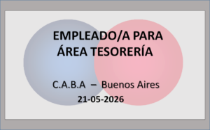Empleado/a para el Área de Tesorería