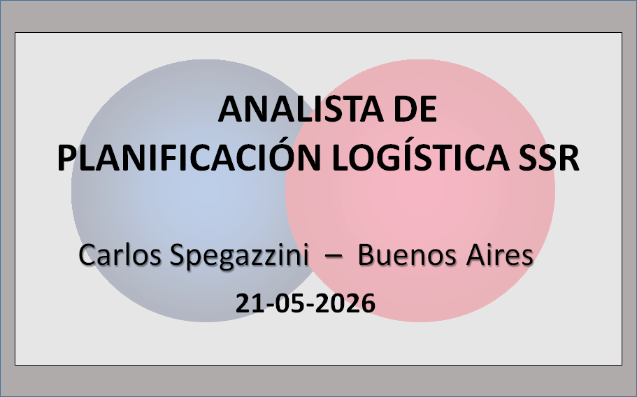 Analista de Planificación Logística SSr