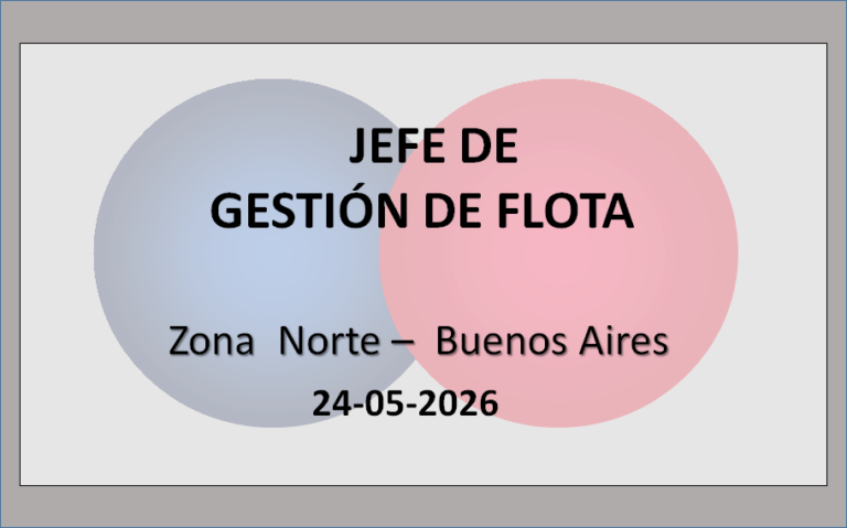 Jefe de Gestión de Flota