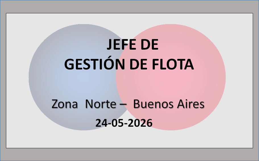Jefe de Gestión de Flota