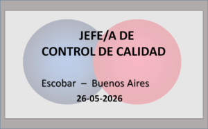 Jefe/a de Control de Calidad
