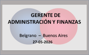 Gerente de Administración y Finanzas