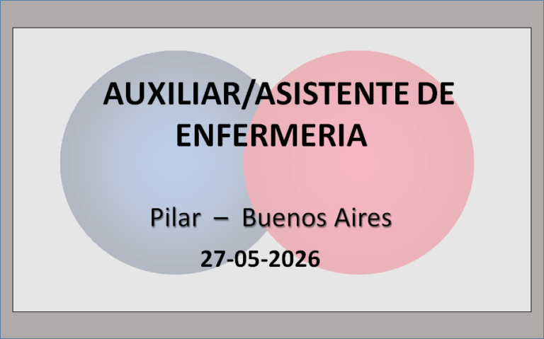 Auxiliar/Asistente de Enfermería