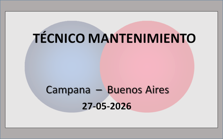 Técnico para Mantenimiento