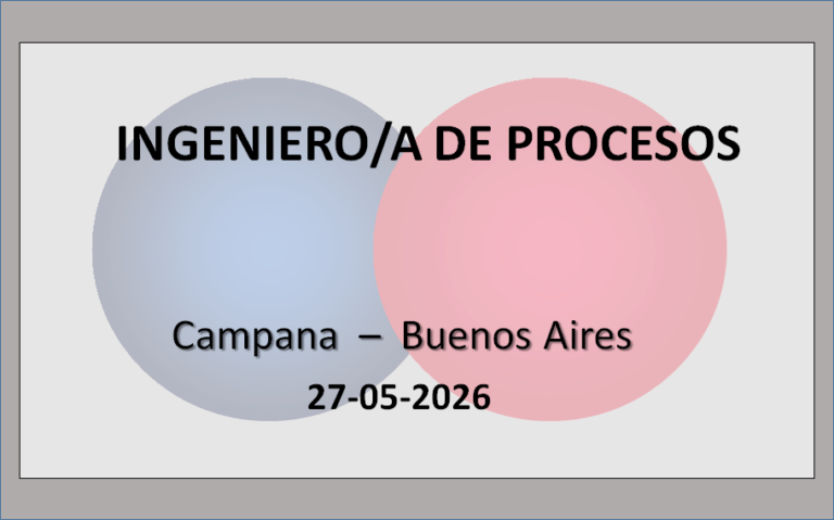 Ingeniero/a de Procesos