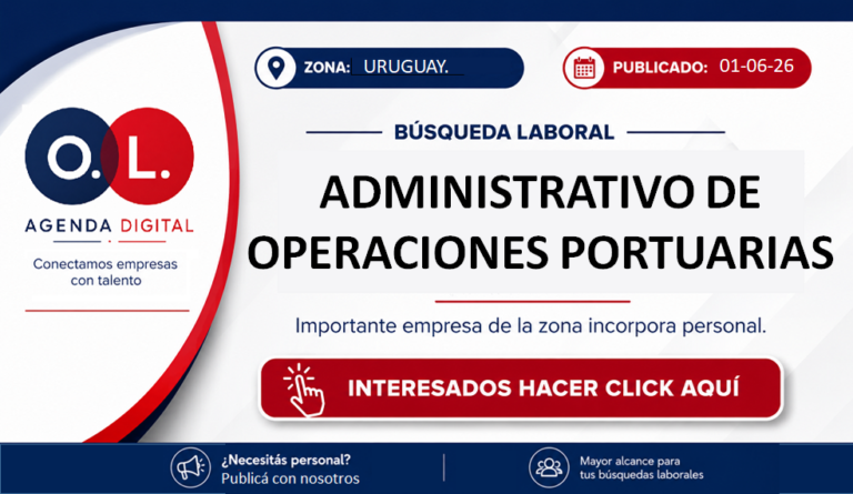 Administrativo de Operaciones Portuarias