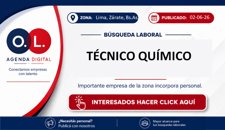 Técnico Químico para Producción.