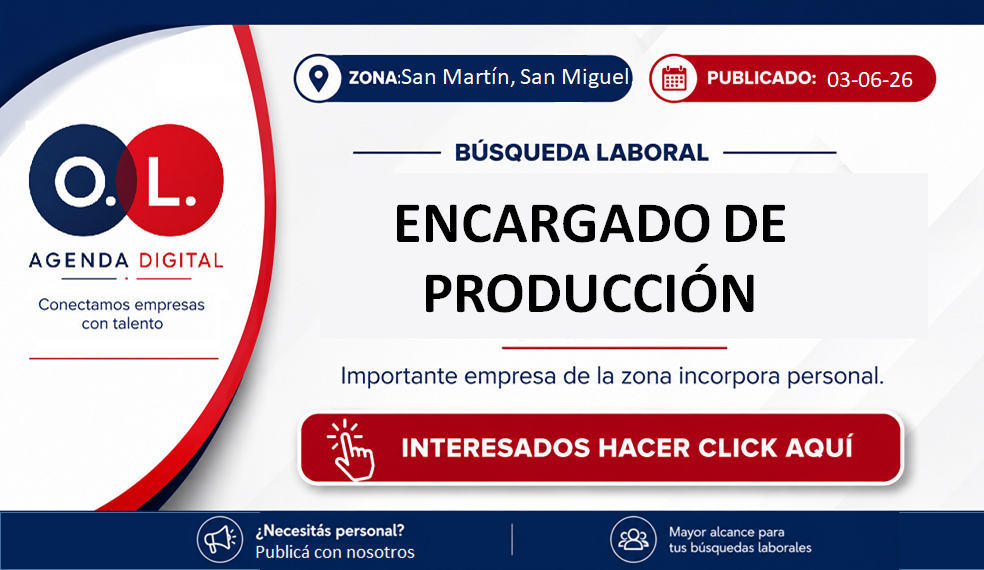 Encargado de Producción