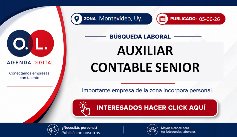 Auxiliar Contable Senior