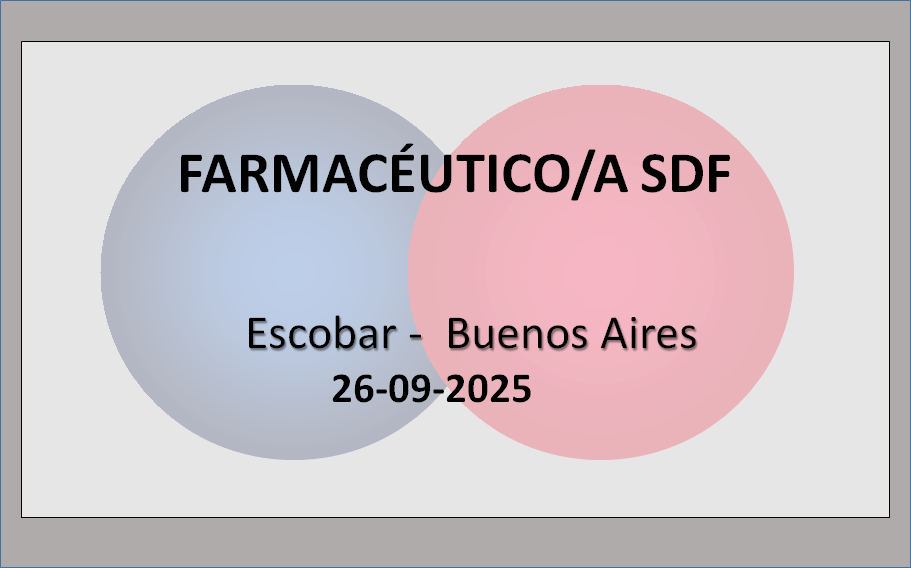 Farmacéutico/a SDF