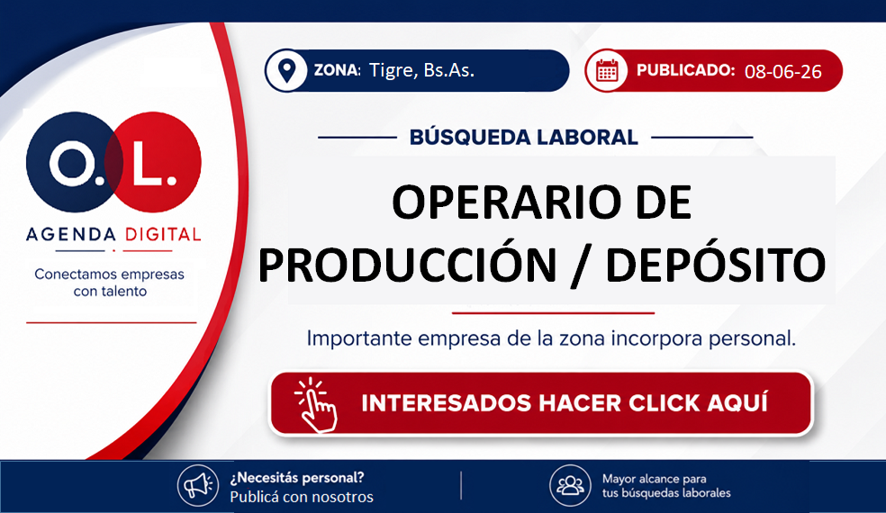 Operario de producción / depósito