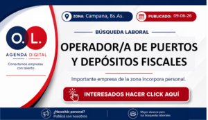 Operador/a de Puertos y Depósitos Fiscales