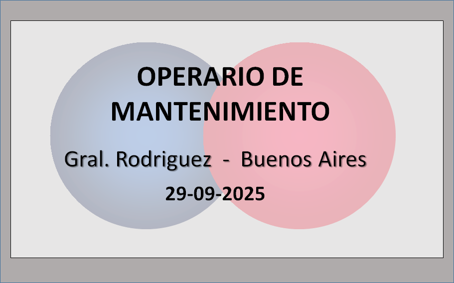 Operario de Mantenimiento