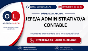 Jefe/a Administrativo/a Contable