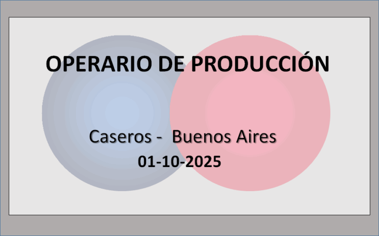 Operario de Producción