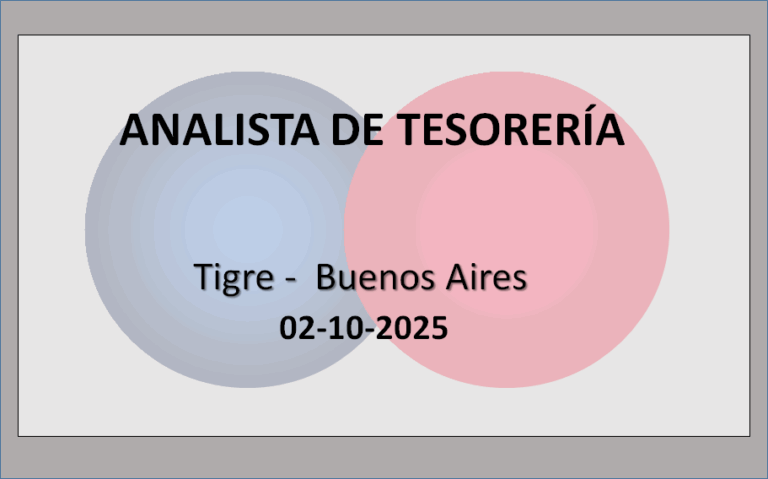 Analista de Tesorería