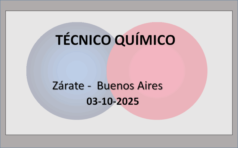 TÉCNICO QUÍMICO